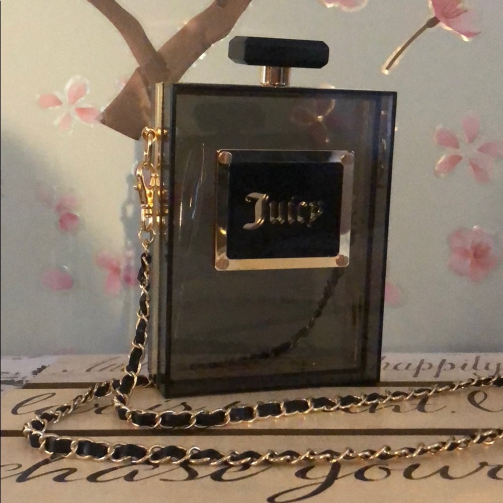 Juicy Couture Black & Gold Box Clutch - Picture 2 of 5